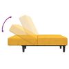 vidaXL Canap&eacute;-lit &agrave; 2 places Jaune Velours