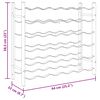 vidaXL Casier &agrave; bouteilles pour 36 bouteilles Noir Fer