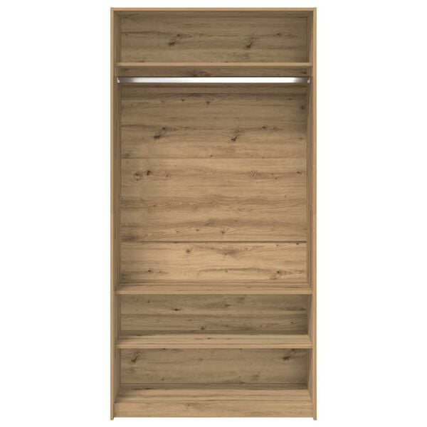 vidaXL Garde-robe ch&ecirc;ne artisanal 100x50x200 cm bois d'ing&eacute;nierie