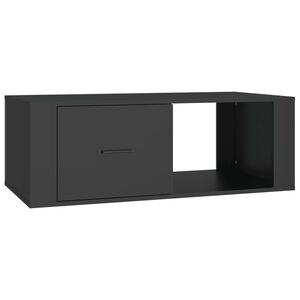 vidaXL Table basse Noir 100x50,5x35 cm Bois d'ing&eacute;nierie