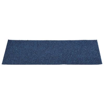 vidaXL Tapis d'escalier autocollants Rectangulaire 15 pcs 60x25cm Bleu