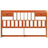 vidaXL T&ecirc;te de lit avec rangement cire marron 200cm bois massif de pin
