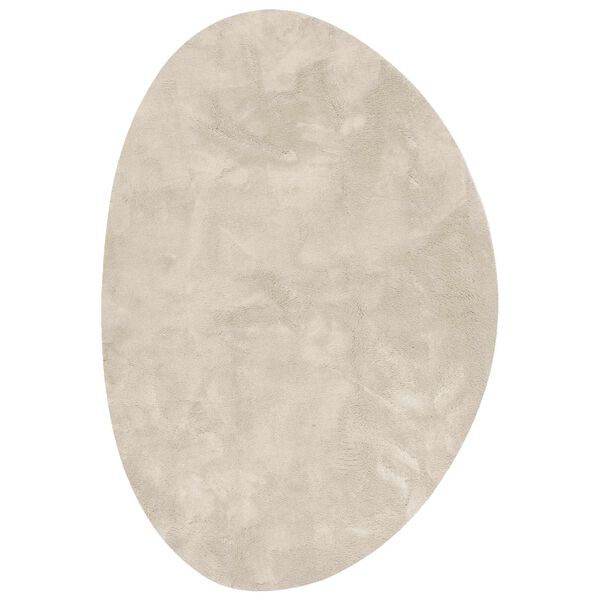 vidaXL Tapis de surface HUARTE Beige 140 x 200 cm Polyester