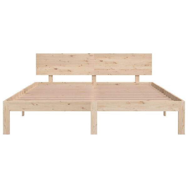 vidaXL Cadre de lit sans matelas bois massif de pin 160x200 cm