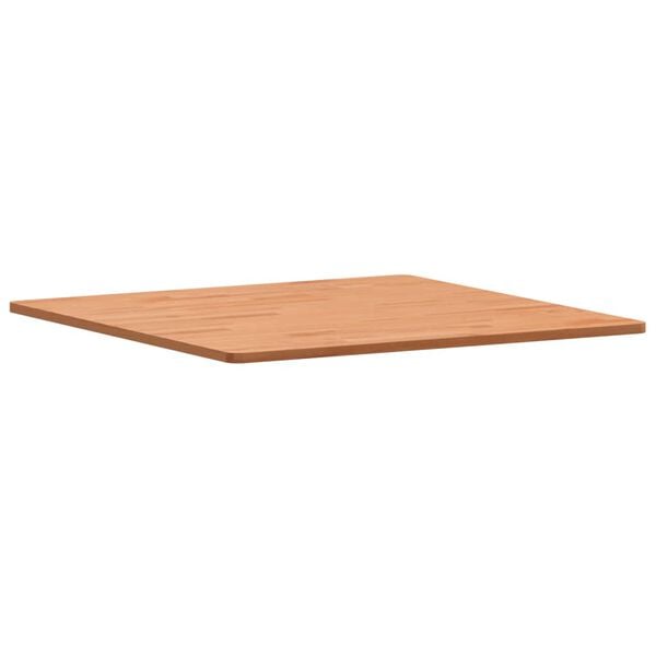 vidaXL Dessus de table 70x70x1,5 cm carré bois massif de hêtre