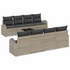 vidaXL Ensemble de canap&eacute; de jardin 9 pc 8-Nombre de places Gris