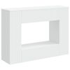 vidaXL Table console Ray&eacute; Blanc 101 x 29 x 74 cm Bois d&rsquo;ing&eacute;nierie