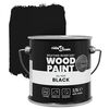 vidaXL Peinture pour bois Noir 16,5 x 16,5 x 15,9 cm Impression murale