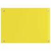 vidaXL Protection de cuisine 2 pcs Jaune 70 x 60 cm verre tremp&eacute;