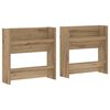 vidaXL Cabinet &agrave; chaussures 2 pc 60 x 18 x 60 cm Bois d'ing&eacute;nierie