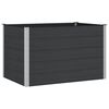 vidaXL Jardini&egrave;re sur&eacute;lev&eacute;e Noir 150 x 100 x 91 cm WPC et Aluminium