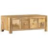 vidaXL Table basse avec 4 tiroirs 90x50x35 cm Bois solide de manguier