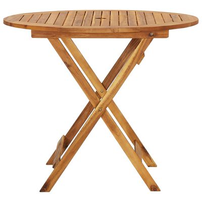 vidaXL Ensemble à manger de jardin pliable 5 pcs Bois d'acacia solide