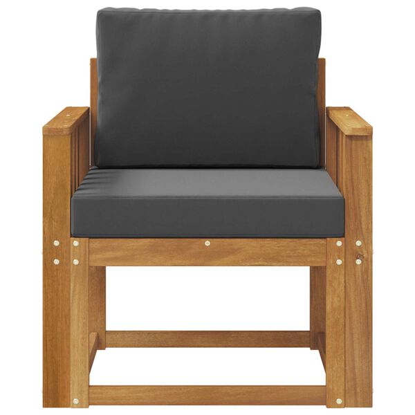 vidaXL Canap&eacute; d&rsquo;ext&eacute;rieur Bois d'acacia massif et polyester Naturel