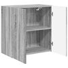 vidaXL Meuble TV mural Gris Sonoma 59,5 x 31 x 60 cm Bois d'ing&eacute;nierie