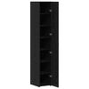 vidaXL Haut Armoire Chêne noir 30 x 42.5 x 185 cm Bois d'ingénierie