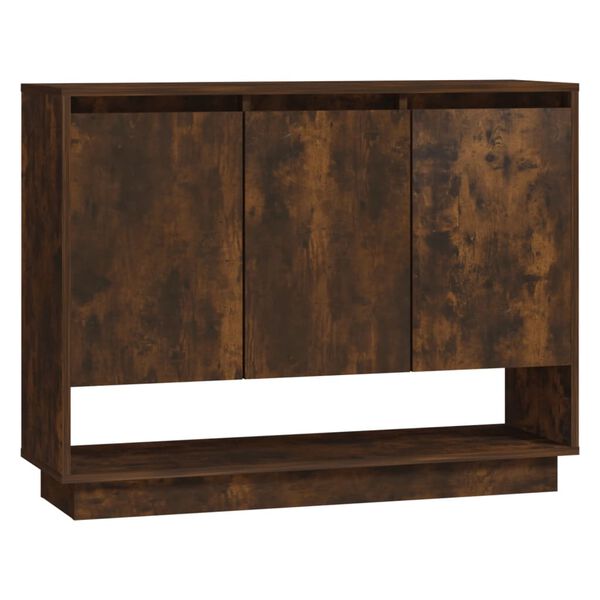 vidaXL Buffet Ch&ecirc;ne fum&eacute; 97x31x75 cm Bois d'ing&eacute;nierie