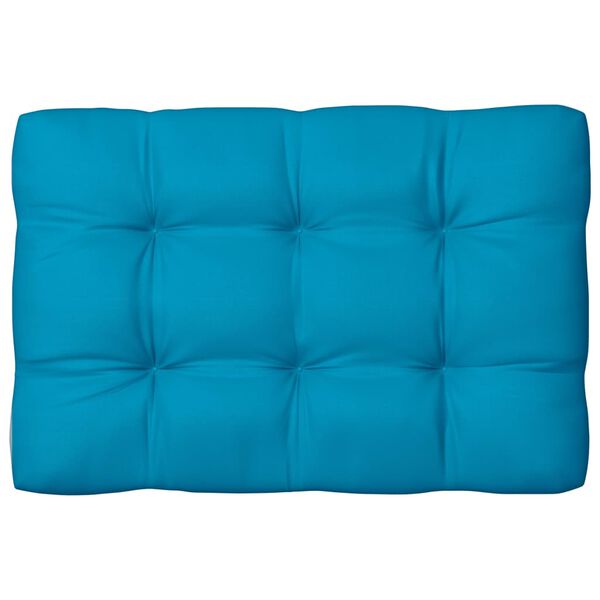 vidaXL Coussins de canap&eacute; palette lot de 7 Bleu