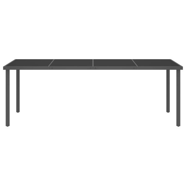 vidaXL Mobilier de salle &agrave; manger d'ext&eacute;rieur 11 pcs Acier