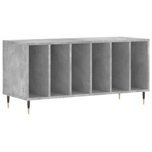 vidaXL Armoire &agrave; disques gris b&eacute;ton 100x38x48 cm bois d'ing&eacute;nierie