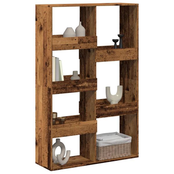 vidaXL Cloison de s&eacute;paration vieux bois 100x33x155,5cm bois ing&eacute;nierie