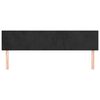 vidaXL T&ecirc;tes de lit Noir 180 x 5 x 78/88 cm Velours