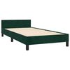 vidaXL Cadre de lit sans matelas vert fonc&eacute; 80x200 cm velours