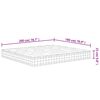 vidaXL Matelas à ressorts ensachés dureté moyenne 180x200 cm