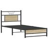 vidaXL Cadre de lit sans matelas ch&ecirc;ne sonoma 90x200 cm