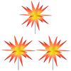 vidaXL Lumières de Noël avec piquets 3 pcs LED pliable rouge 35 cm