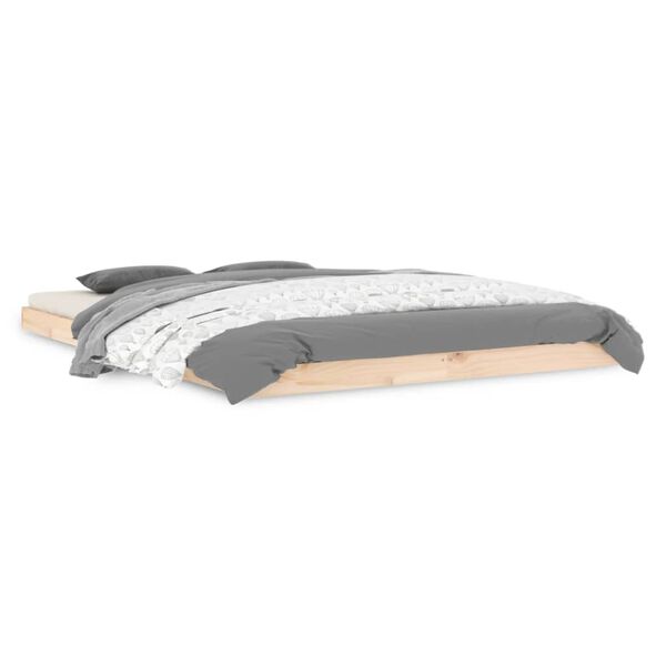 vidaXL Cadre de lit sans matelas 140x200 cm bois massif de pin