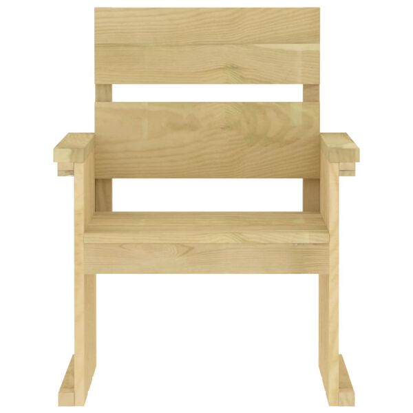 vidaXL Ensemble &agrave; manger de jardin 4 pcs Bois de pin impr&eacute;gn&eacute;