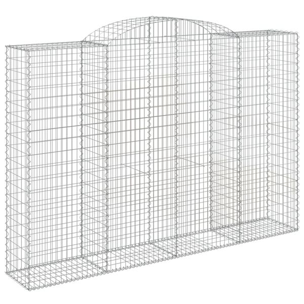vidaXL Paniers &agrave; gabions arqu&eacute;s 30 pcs 300x50x200/220 cm Fer galvanis&eacute;