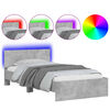 vidaXL Cadre de lit sans matelas avec lumi&egrave;res LED 100x200 cm