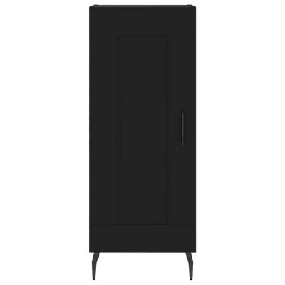 vidaXL Buffet Noir 34,5x34x90 cm Bois d'ingénierie