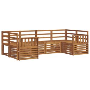 vidaXL Ensemble de canap&eacute;s d'ext&eacute;rieur 6 pc Naturel