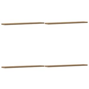 vidaXL Panneau de biblioth&egrave;que 4 pcs ch&ecirc;ne artisanal 60x10x1,5 cm