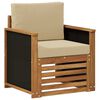 vidaXL Sofa de milieu ext&eacute;rieur Naturel