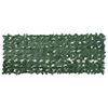 vidaXL &Eacute;cran de balcon avec feuilles vert fonc&eacute; 200x75 cm