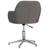 vidaXL Chaise pivotante de bureau Gris foncé Tissu