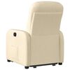 vidaXL Fauteuil inclinable &eacute;lectrique cr&egrave;me tissu