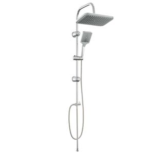 vidaXL Syst&egrave;me de douche avec pommeau de douche Chrome