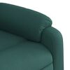 vidaXL Fauteuil inclinable de massage Vert fonc&eacute; Tissu