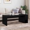 vidaXL Table basse Ch&ecirc;ne noir 101,5 x 50 x 37 cm Bois d'ing&eacute;nierie