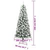 vidaXL Sapin de No&euml;l artificiel &agrave; charni&egrave;res avec neige floqu&eacute;e 240 cm