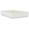 vidaXL Cadre de lit Blanc 150 x 200 cm Bois d'ing&eacute;nierie