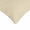 vidaXL Coussins de canap&eacute; 2 pcs Cr&egrave;me 80 x 80 cm tissu