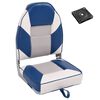 vidaXL Ensemble de si&egrave;ges de bateau pliables lot de 2 dossier haut