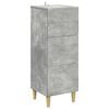 vidaXL Armoire &agrave; tiroirs Gris b&eacute;ton 33 x 34,5 x 90 cm