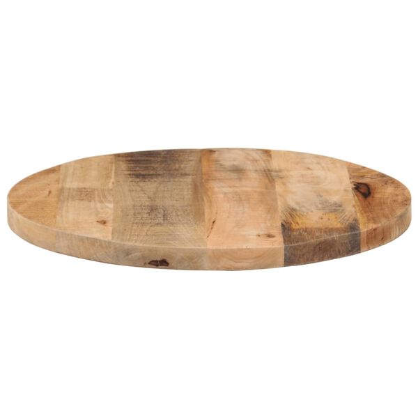 vidaXL Dessus de table &Oslash; 60x1,5 cm rond bois massif de manguier brut